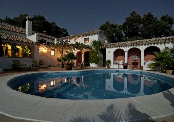 Terrace and pool